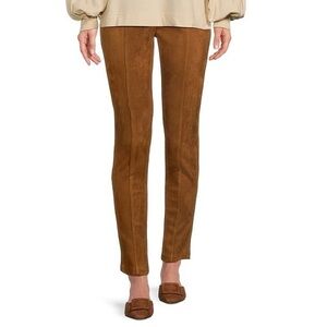 Gibson Latimer Cedar Brown Faux Suede High Waist Legging Pants Size XL